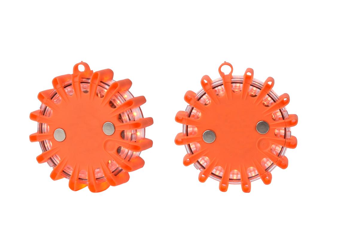 Koffer mit 6 Leuchtbaken SPIRALED Orange